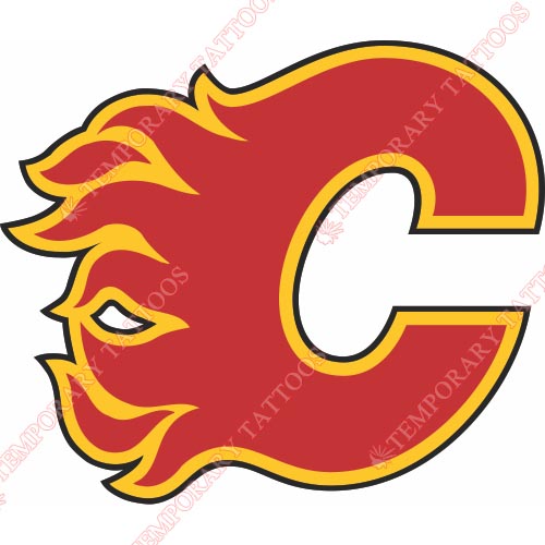 Calgary Flames Customize Temporary Tattoos Stickers NO.97